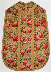 Embroidered Chasuble from the So-Called Rose Pontifical Set, Vienna, c.1700